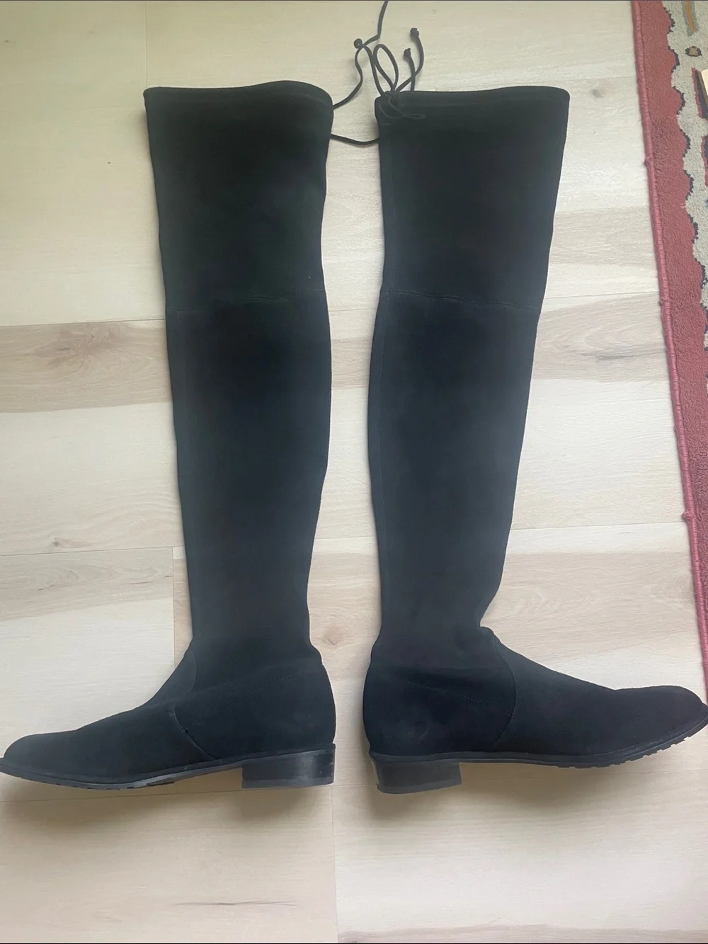Stuart Weitzman Lowland otk boot black suede, 9
